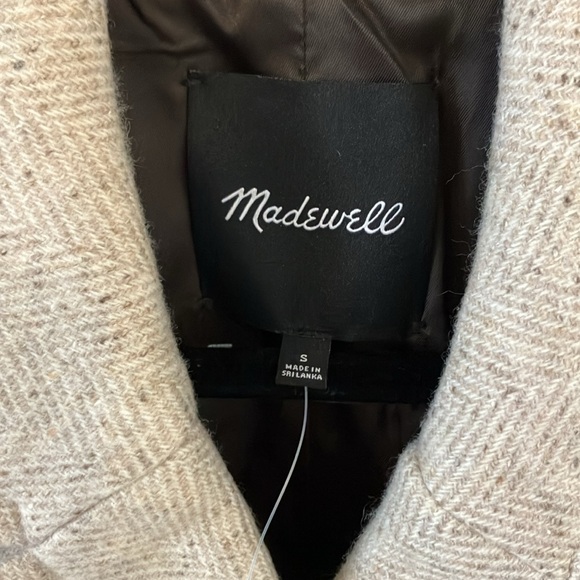 Madewell Cream Double-Breasted Peacoat - Picture 6 of 8